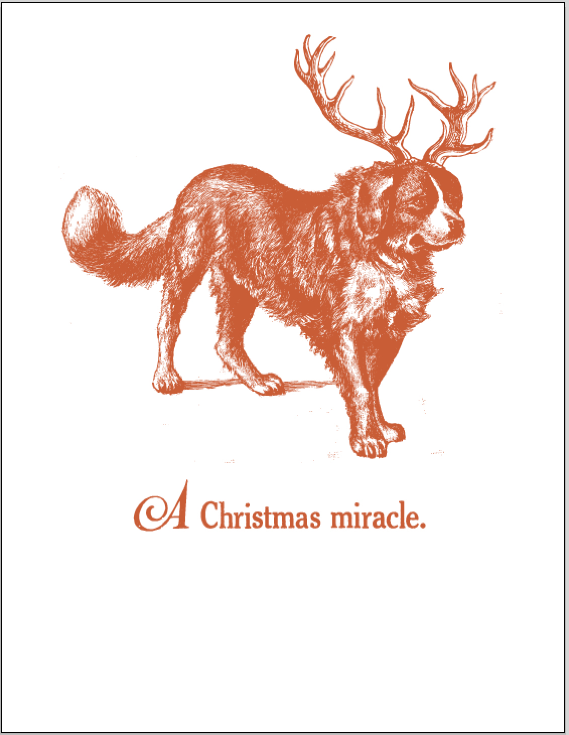*christmas miracle.dog antlers